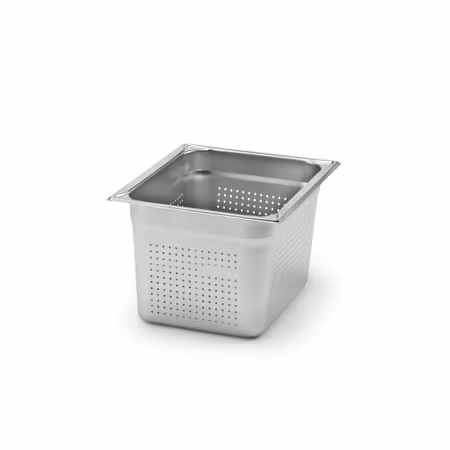 Kantin utan handtag GN 1/2-200, perforerad, rostfritt stål