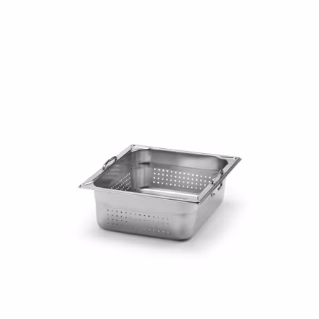 Kantin med handtag GN 1/2-100 perforerad, rostfritt stål