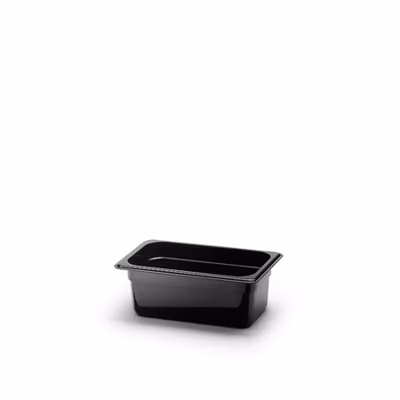 Kantin Gn 1/4-100 Polycarb, Svart