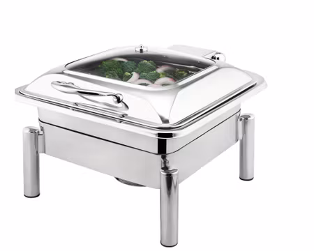 Chafing Dish Genoa rekt rostfritt stål ink ställning