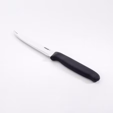 Pirge Bar kniv tandad gaffelspets 12 cm svart