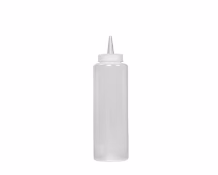 Dressingflaska transp PP plast 355ml