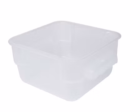 Förvaringsbox 2L PP Vit 180x180xH100mm