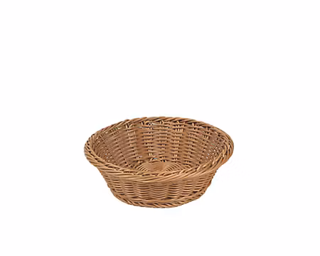 Brödkorg Brun PP plast. rund, D25cm, H8cm