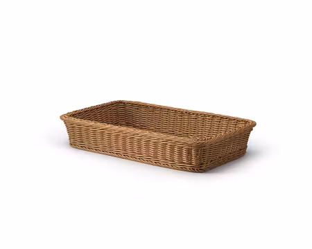 Brödkorg Brun PP plast. 53x32xH9 cm