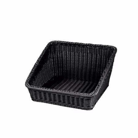 Brödkorg Svart PP plast, Mått: 43x43xH24/10cm