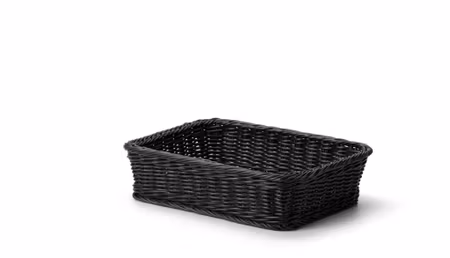 Brödkorg Svart PP plast. 36x27,5xH9,2cm