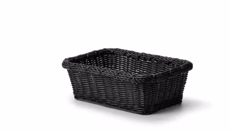 Brödkorg Svart PP plast. 37,5x28x13Hcm