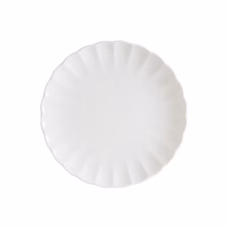 East Flat Tallrik 25 cm vit