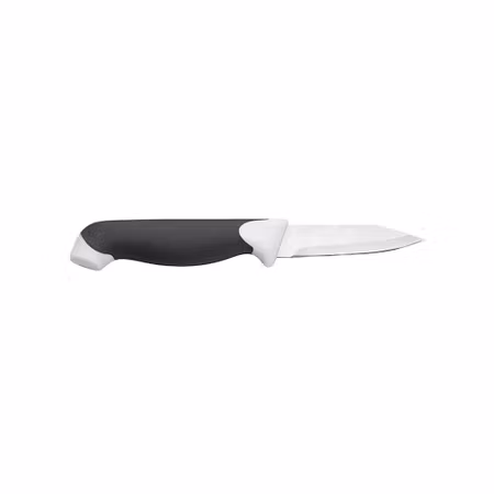 Skalkniv i svart/vit PE plast/rostfritt L 19,2cm