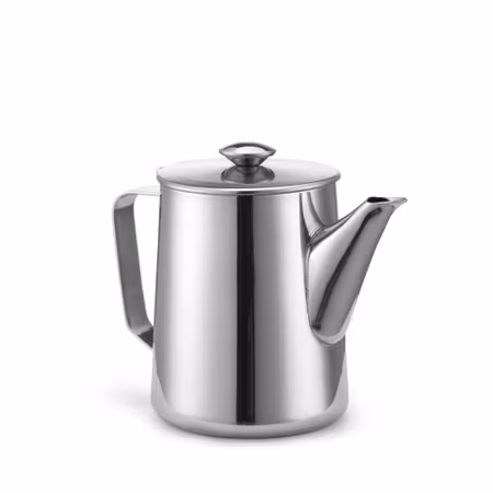 Kaffekanna rostfritt stål med lång pip 1,0L