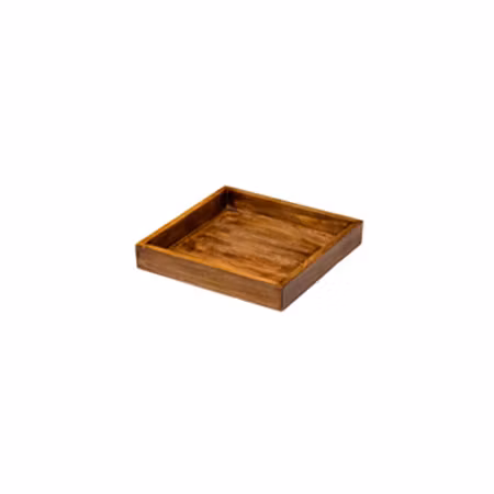 Träbricka mangoträ 30x30xH5 cm