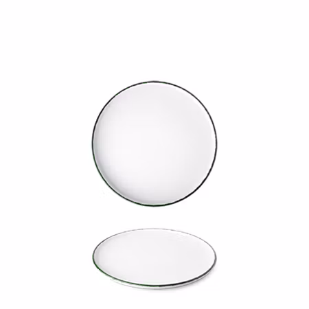 OPTIMO Picnic Tallrik D20cm, Grön kant