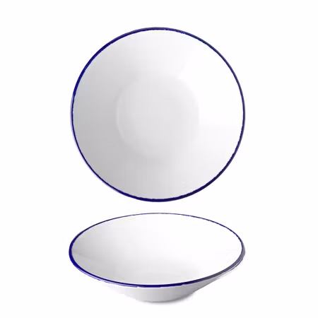 OPTIMO Picnic Pasta tallrik D26cm, Blå kant