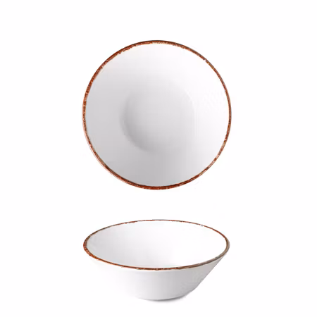 OPTIMO Picnic Skål D20cm, Brun kant