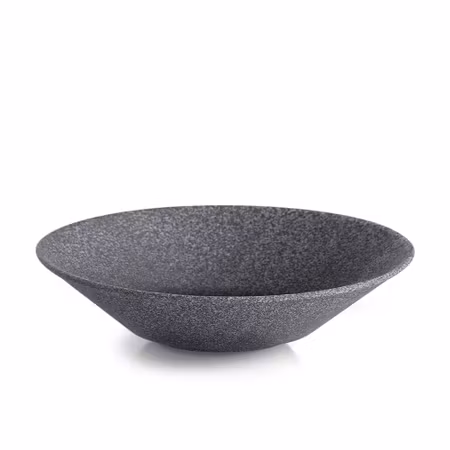 Granit No 1 Skål Svart Rå, D27 cm