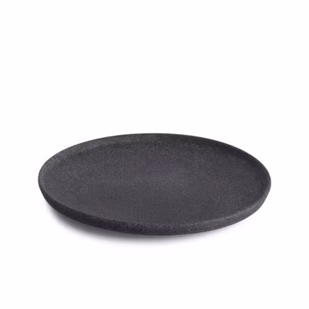 Granit No 4. Tallrik Svart Rå D20 cm
