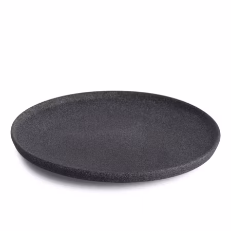 Granit No 4. Tallrik Svart Rå D26 cm