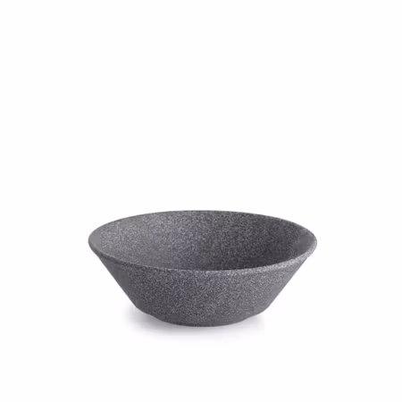 Granit No 1 Skål Svart Rå, D15 cm