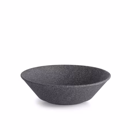 Granit No 1 Skål Svart Rå, D20 cm