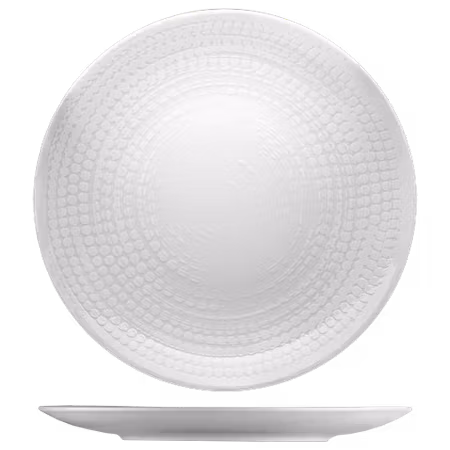 POINT vit Tallrik flat D30cm