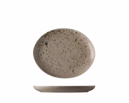 LIFESTYLE Tallrik oval 20x16cm Natural