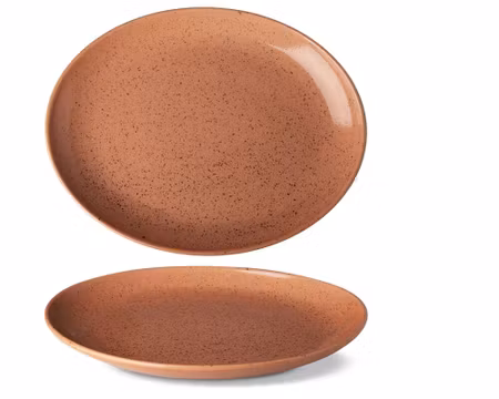 LIFESTYLE Tallrik Oval 32x25cm Terracotta