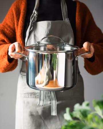Scanpan Stainless Steel Seamless – Gryta med lock 7,2 l hög | SP-75502400