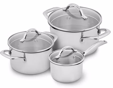 Scanpan Stainless Steel Seamless – Grytset i 3 delar 1,8 l, 3,4 l & 4,8 l | SP-75060020