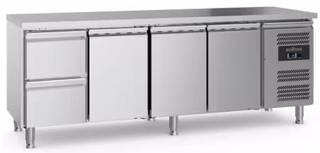 Combisteel 700 kylbänk 3 dörrar och 2 lådor med justerbar fötter | 7950.5165