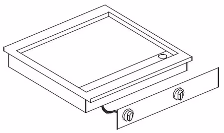 Combisteel elektriskt stekbord krom | 7266.0060
