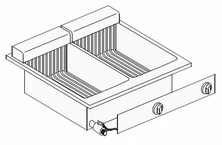 Combisteel el. fritös 2X10 L | 7266.0080