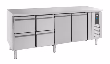Combisteel 700 kylbänk 2 dörrar och 4 lådor | 7950.0220