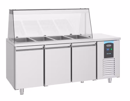 Combisteel saladette 3 dörrar 4X 1/1GN behållare | 7489.5155
