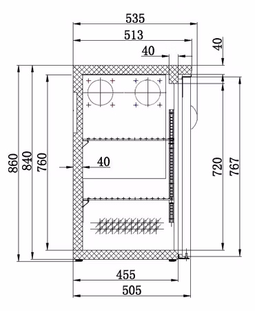 Combisteel barkyl svart 3 dörrar | 7450.0320