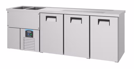 Combisteel öl bänk 3 dörrar 2L | 7489.5345