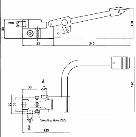 Combisteel pedal reglerad blandning blandare 1 pedal | 7212.0055