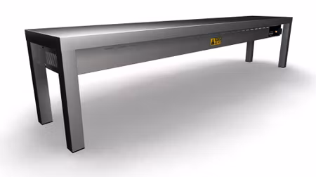 Combisteel överhylla med keramisk värme 1 nivå 1600 4 värmeelement av 250W | 7020.0715