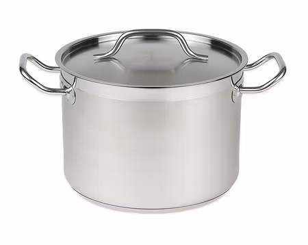 Combisteel djup kittel mitt hög rostfritt + lock Ø24 6,3L | 7501.0045