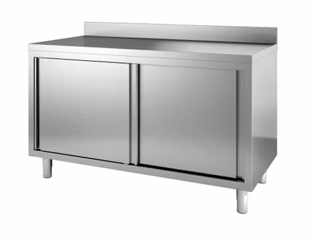 Combisteel 600 arbetsbänk med skjutdörrar uppvik 1600 | 7452.3060