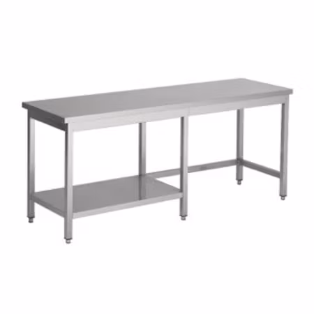 Combisteel 600 arbetsbänk med halv underhylla 2400 | 7812.0390