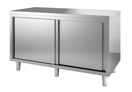 Combisteel 600 arbetsbänk med skjutdörrar 2600 | 7812.0116