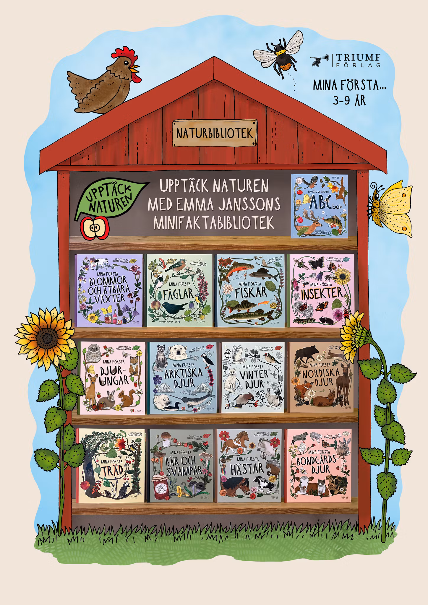 Upptäck naturen "Minifaktabibliotek 3-9 år"