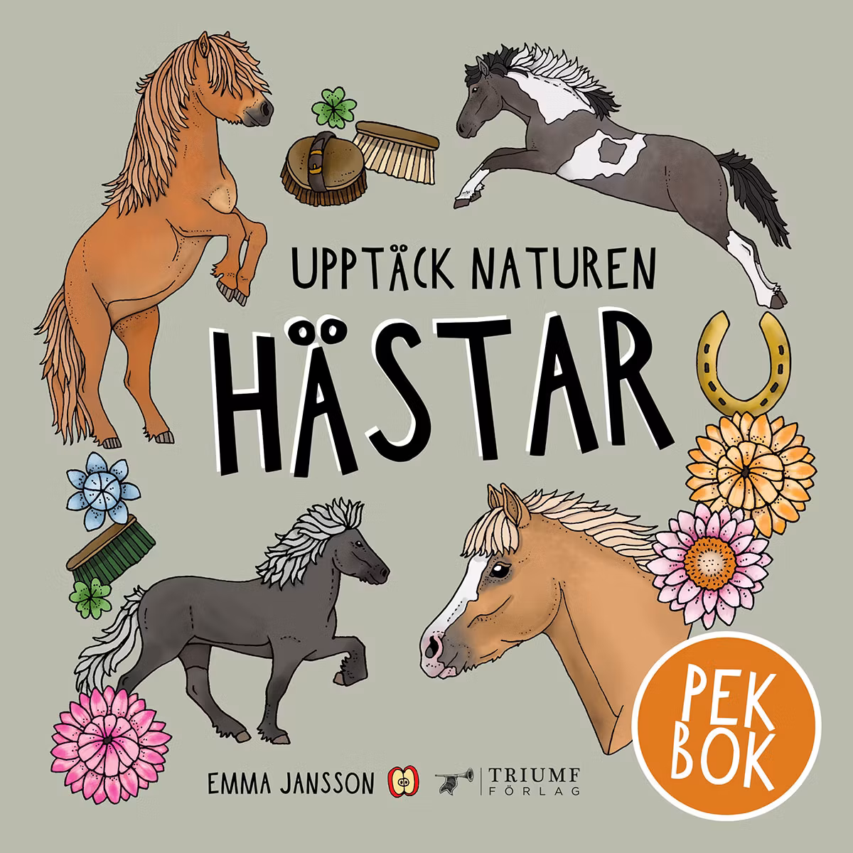 "Upptäck naturen hästar - pekbok" av Emma Jansson