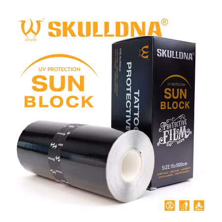 SKULLDNA UV Tattoo Film – Maximalt skydd, snabbare läkning