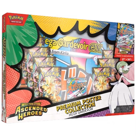 Pokémon Mega Evolution: Ascended Heroes Premium Poster Collection Box (Mega Gardevoir) (10 Pack)