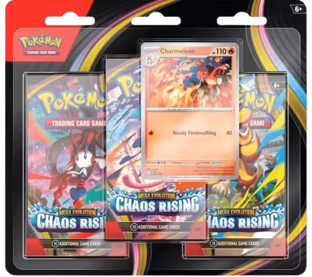 Pokemon - Chaos Rising 3 Pack Blister