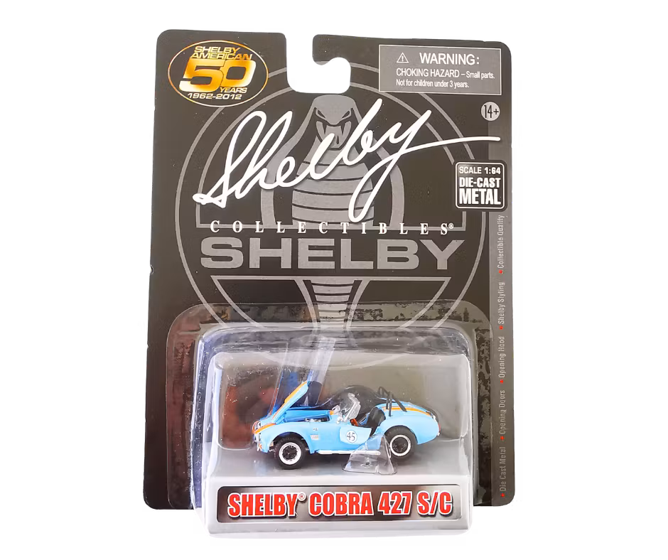 1965 Shelby Cobra 427 SC Shelby Ljusblå Shelby Collectibles