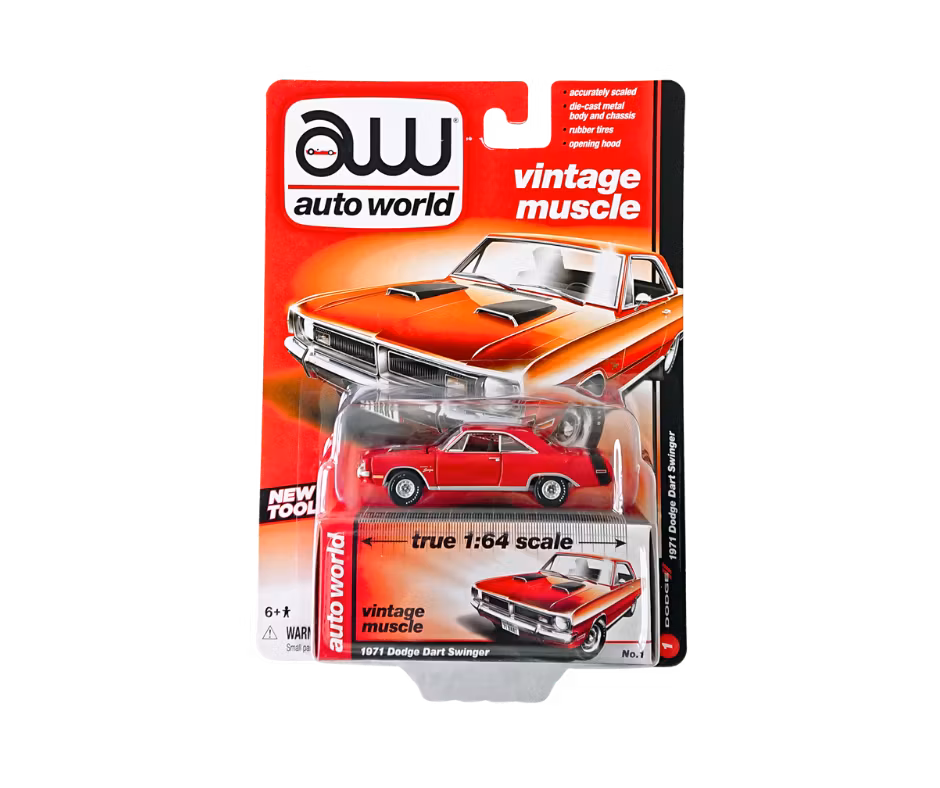 1971 Dodge Dart Swinger Röd Autoworld