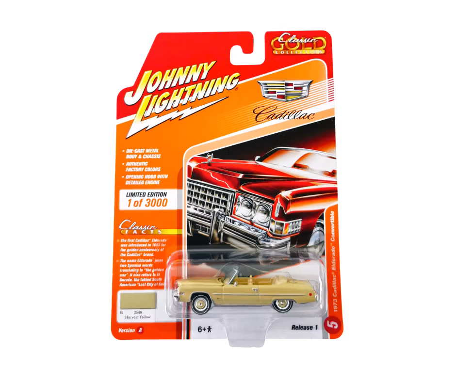 1973 Cadillac Eldorado Harvest Yellow Johnny Lightning
